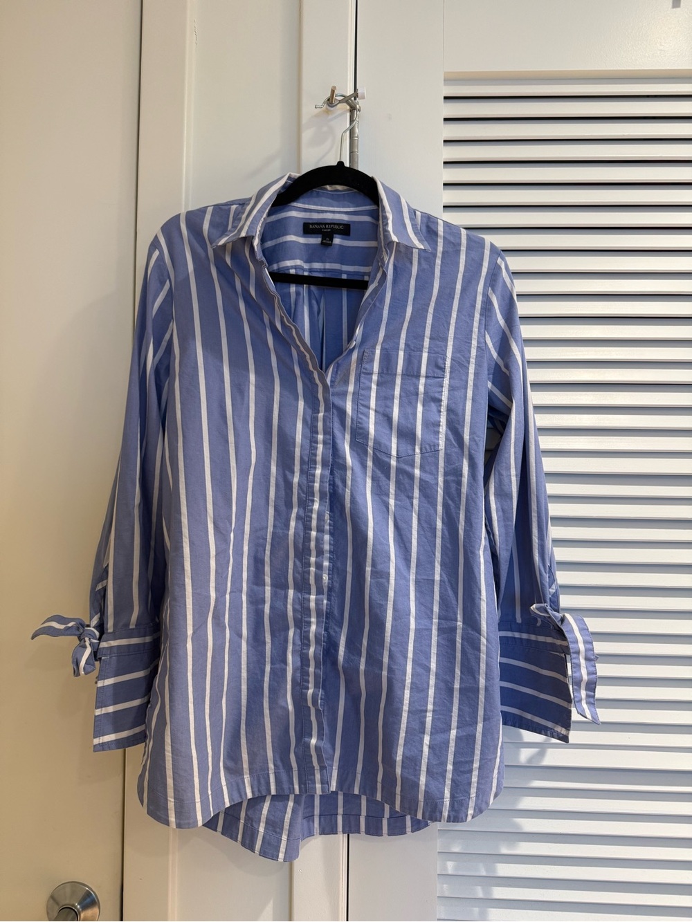 Banana Republic Blue & White Striped Shirt - Parker